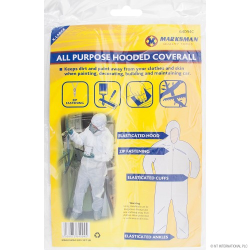 All Purpose Hooded Coverall - Overall - XL
