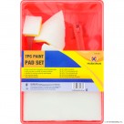 7pc Paint Pad Set - Red Roller Tray