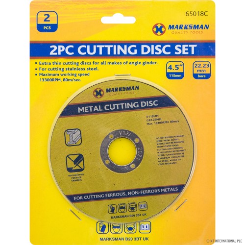 2pc Metal Cutting Disc Set - 4.5