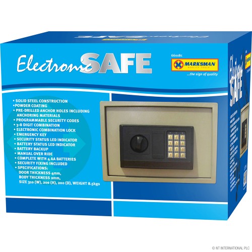 Electronic Digital Safe Box - 31x20x20cm