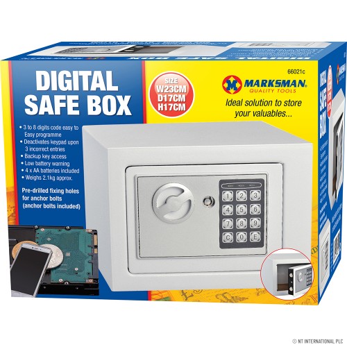 Electronic Digital Safe Box - 23x17x17cm