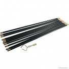 12pc Drain Rod Set - 10 x 9m Rods