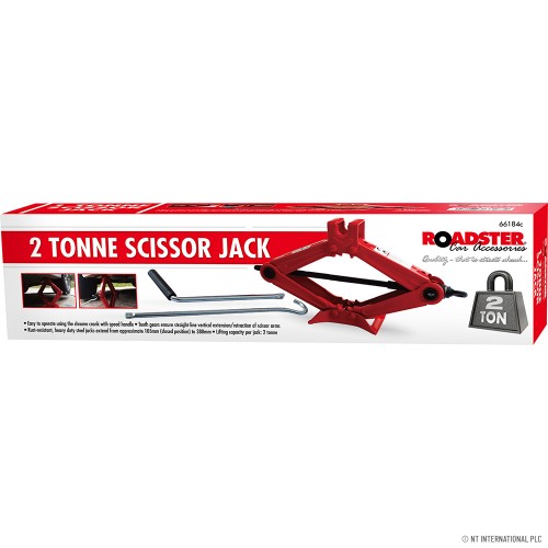 2 Ton Scissor Jack 105mm to 380mm