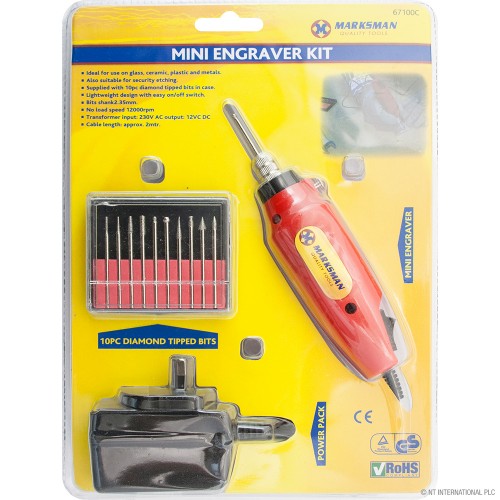 Electric Mini Engraver Kit - 12v , 230v