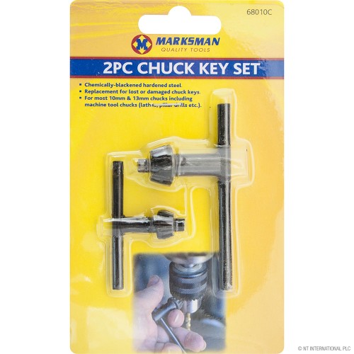 2pc Chuck Key Set - 10/13mm