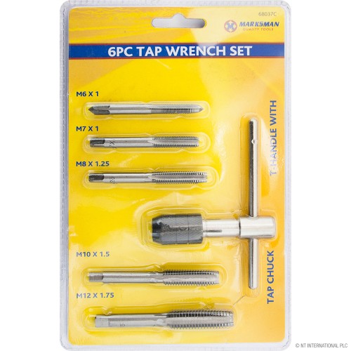 6pc Tap Wrench Set - T-Handle