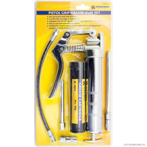 Pistol Grip Grease Gun Set