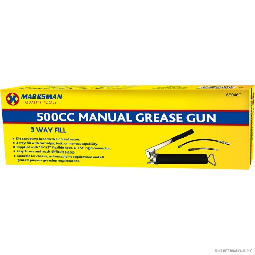 500cc Manual Grease Gun Kit - Boxed