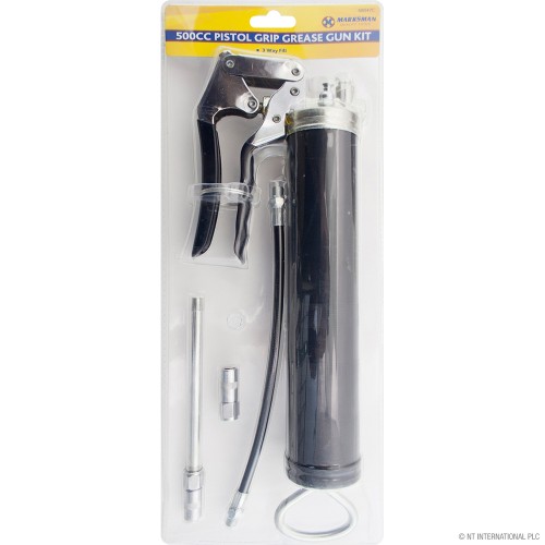 500cc Manual Grease Gun Kit - Blister