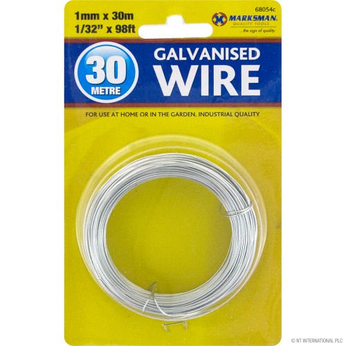 30m Galvanised Wire - 1mm