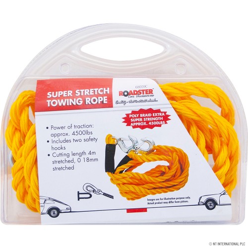 4m Towing Rope 4500lbs - Super Stretch