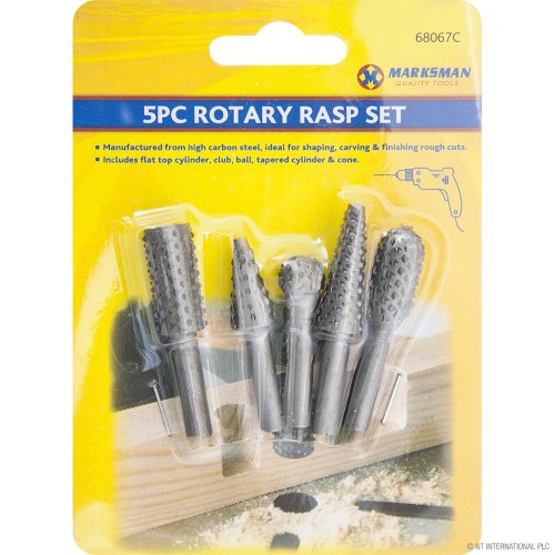 5pc Rotary Rasp Set