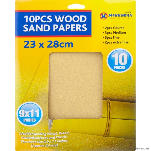 10pc Wood Sandpaper - 9