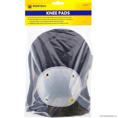 2pc Hard Cap Knee Pads - Black / Grey