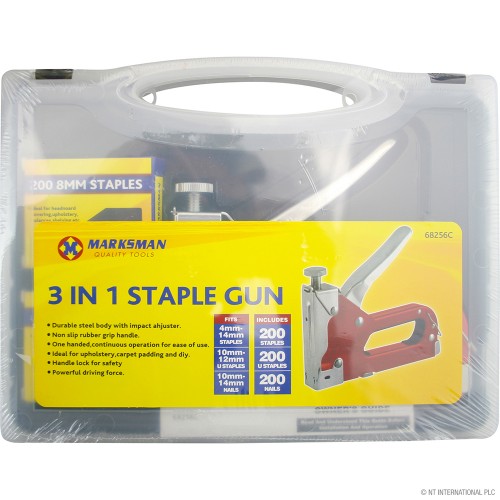 3 in1 Staple Gun In Blowcase