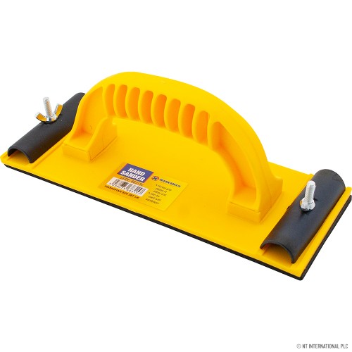 Yellow Hand Sander With Handle