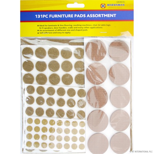 131pc Furniture Pads Assortment - Brown