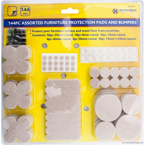 144pc Assorted Protection Pad & Bumper Set