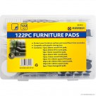 122pc Assorted Furniture Pads in Blowcase