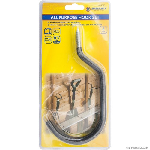 2pc All Purpose Hook Set - 8.5mm Dia