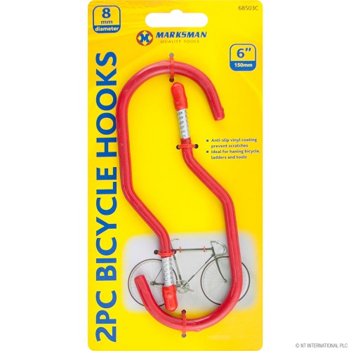 2pc Red Bicycle Hooks 6
