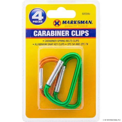 4pk Carabineer Clip - 5