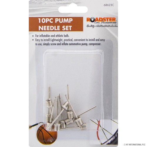10pc Bike Pump Needle Set