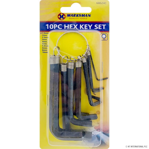 10pc Hex Key Set