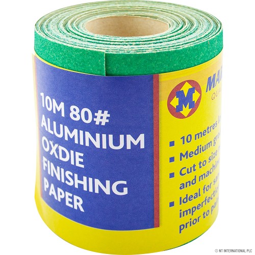 10m Aluminium Oxide Finishing Paper - Grade 8