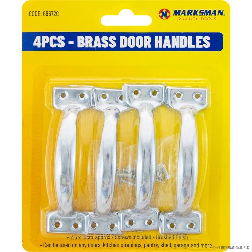 4pc Door Handles on Card