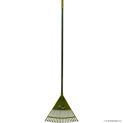 Garden Rake with Handle Green