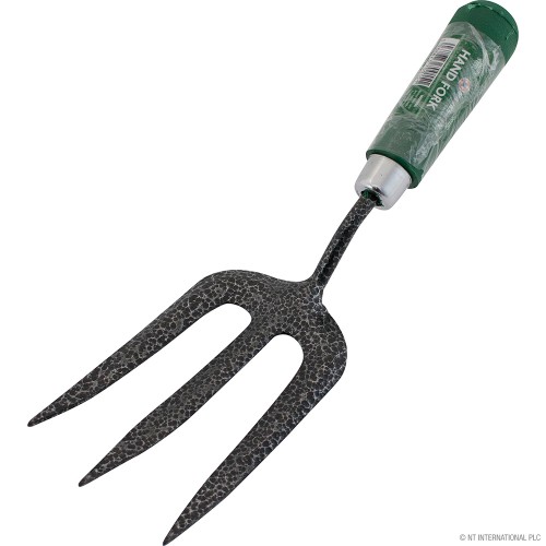 Carbon Steel Hand Fork with Plastic Handle