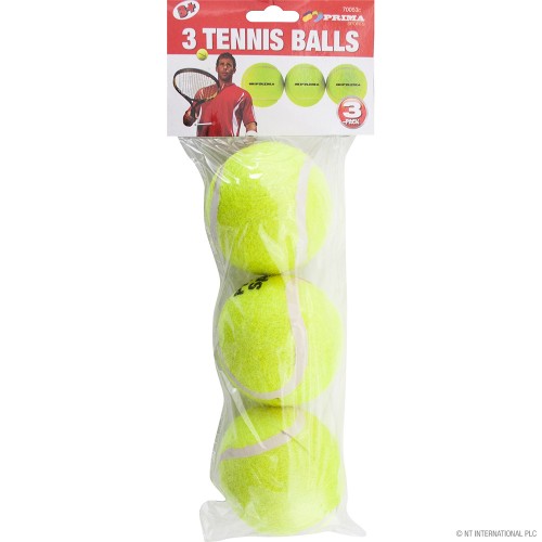 3pc Tennis Balls - Poly Header Bag