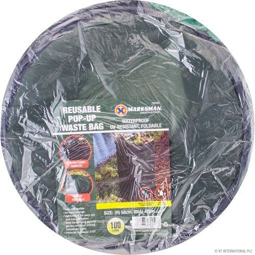 100L Reusable Pop Up Waste Bag - 58 x 47cm