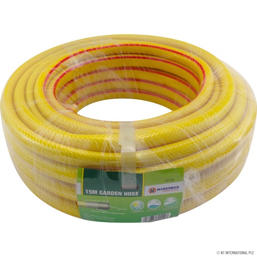 15m Garden Hose Pipe - Yellow HD - 1/2