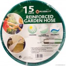 15m PVC Garden Hose Pipe - Green 1/2