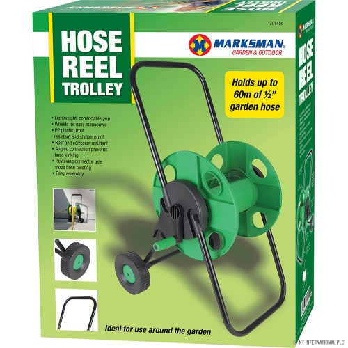 Large Garden Hose Reel Trolley - Holds 60m Pi