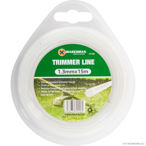 Garden Trimmer Line 1.3mm x 15m - White