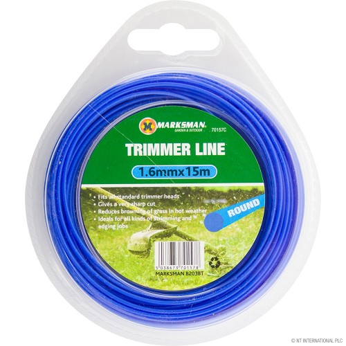 Garden Trimmer Line 1.6mm x 15m - Blue