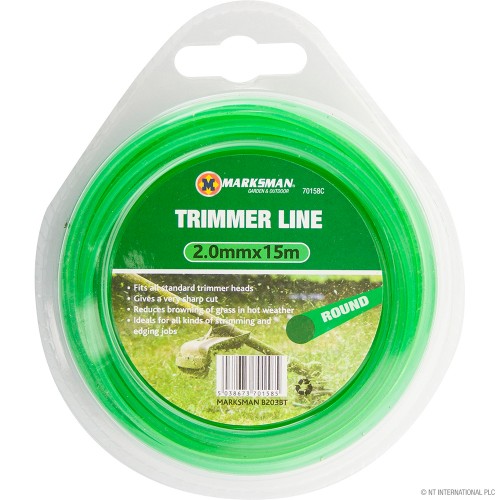 Garden Trimmer Line 2.0mm x 15m - Green