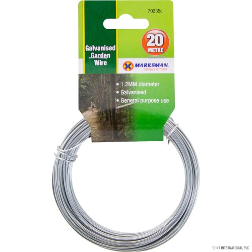 1.2mm x 20m Garden Wire - Galvanised