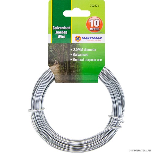 2.0mm x 10m Garden Wire - Galvanised