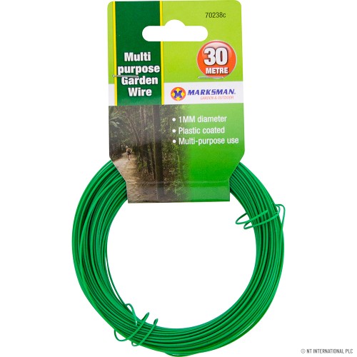 3 x Colour Multi Purpose Green Garden Wire 30 meter rolls 0.5mm 0.9mm & 0.9mm 