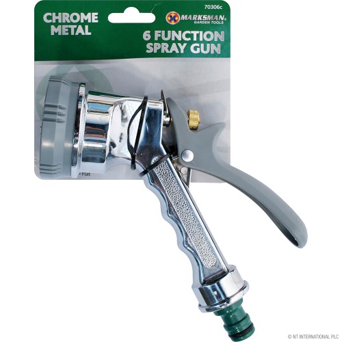 6 Function Chrome Metal Spray Gun