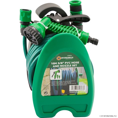 10m Mini Hose Reel Pipe Set + 7 Dial Spray Gu