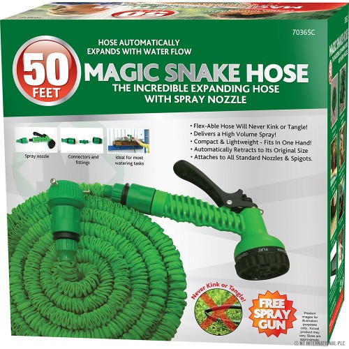 50ft Magic Garden Hose Pipe 15m - Green