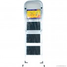 4 Step Ladder - Black Non-Slip Rubber