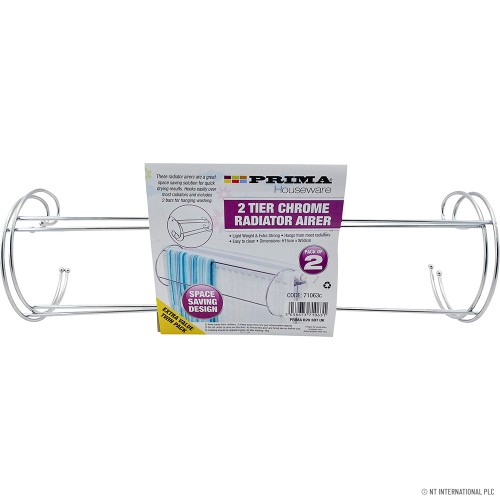 2 Tier Radiator Clothes Airer (Pk of 2)