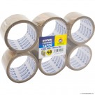 6 Roll Brown Packing Tape 48mm x 40m