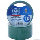 6pk Gaffer / Duct Tape 48mm x 10m - Tower